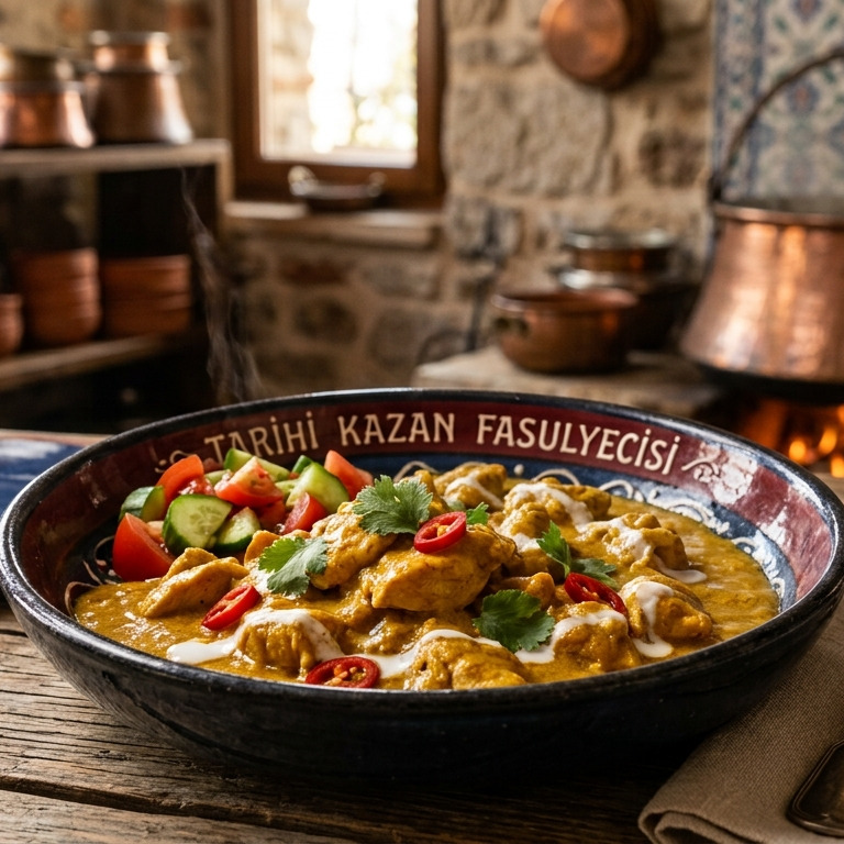 Kremalı Köri Soslu Tavuk