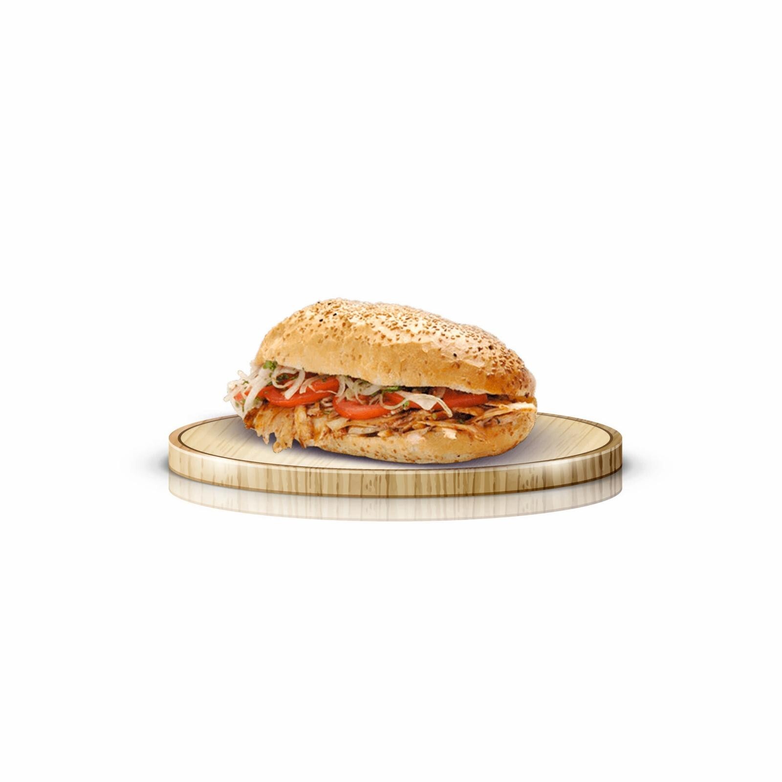 Ekmek Arası Kebap Usülü Tavuk Döner