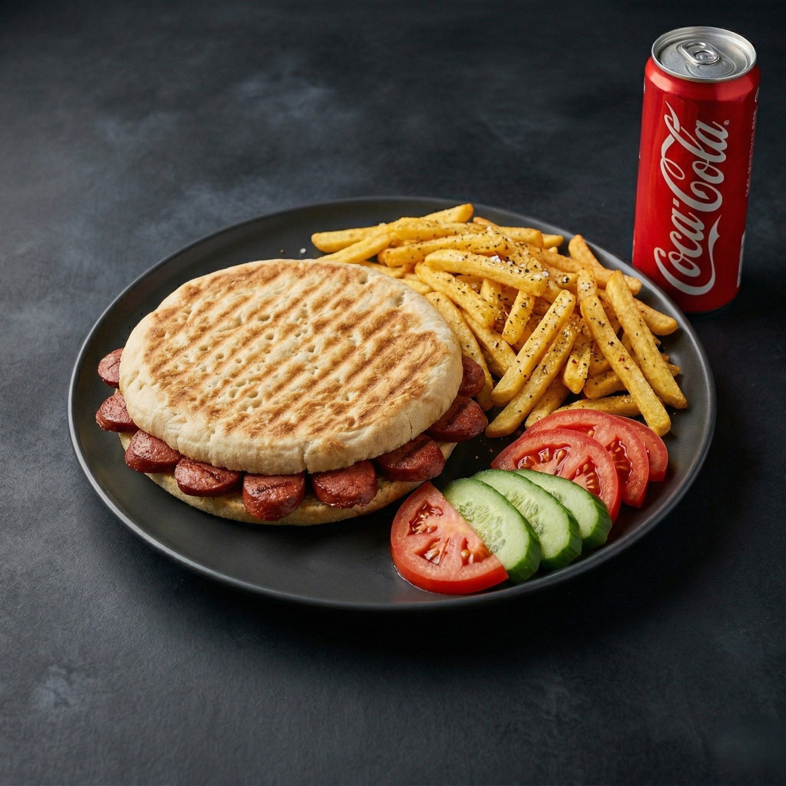 Bazlamalı Sucuklu Menü / Flatbread Sausage Toast Menu