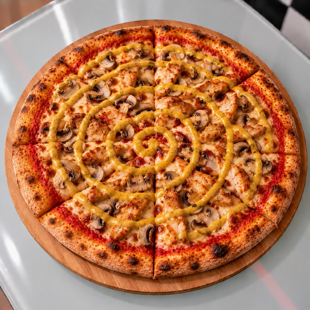 Köri Soslu Tavuklu Pizza