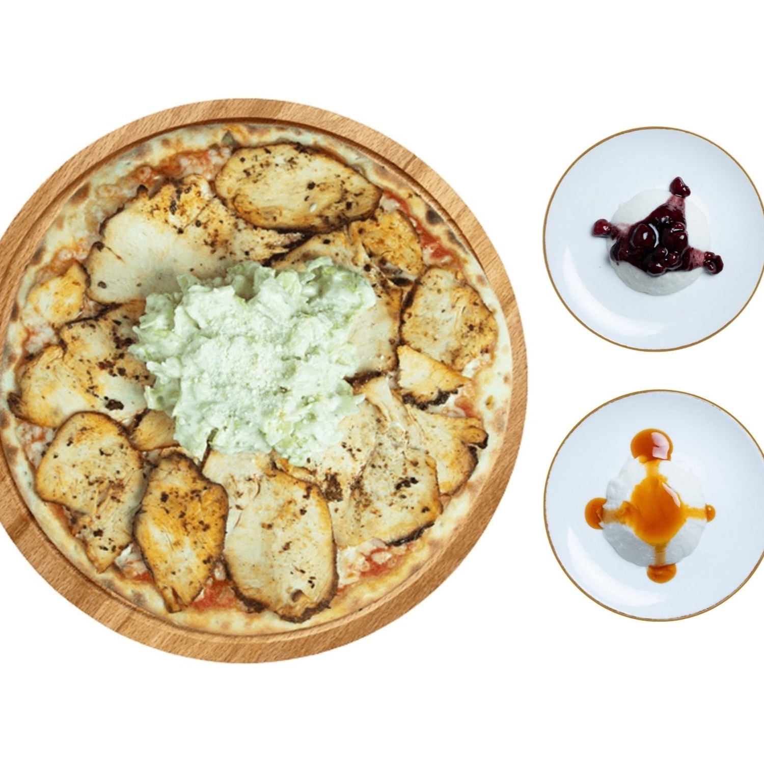 Sezar Soslu Tavuk Pizza (Orta)
