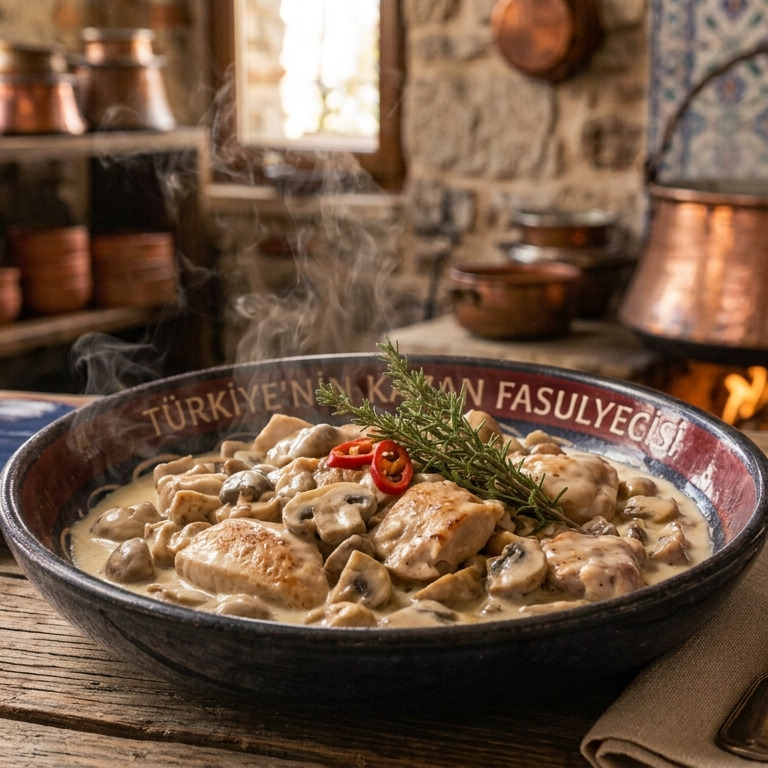 Kremalı Mantarlı Tavuk