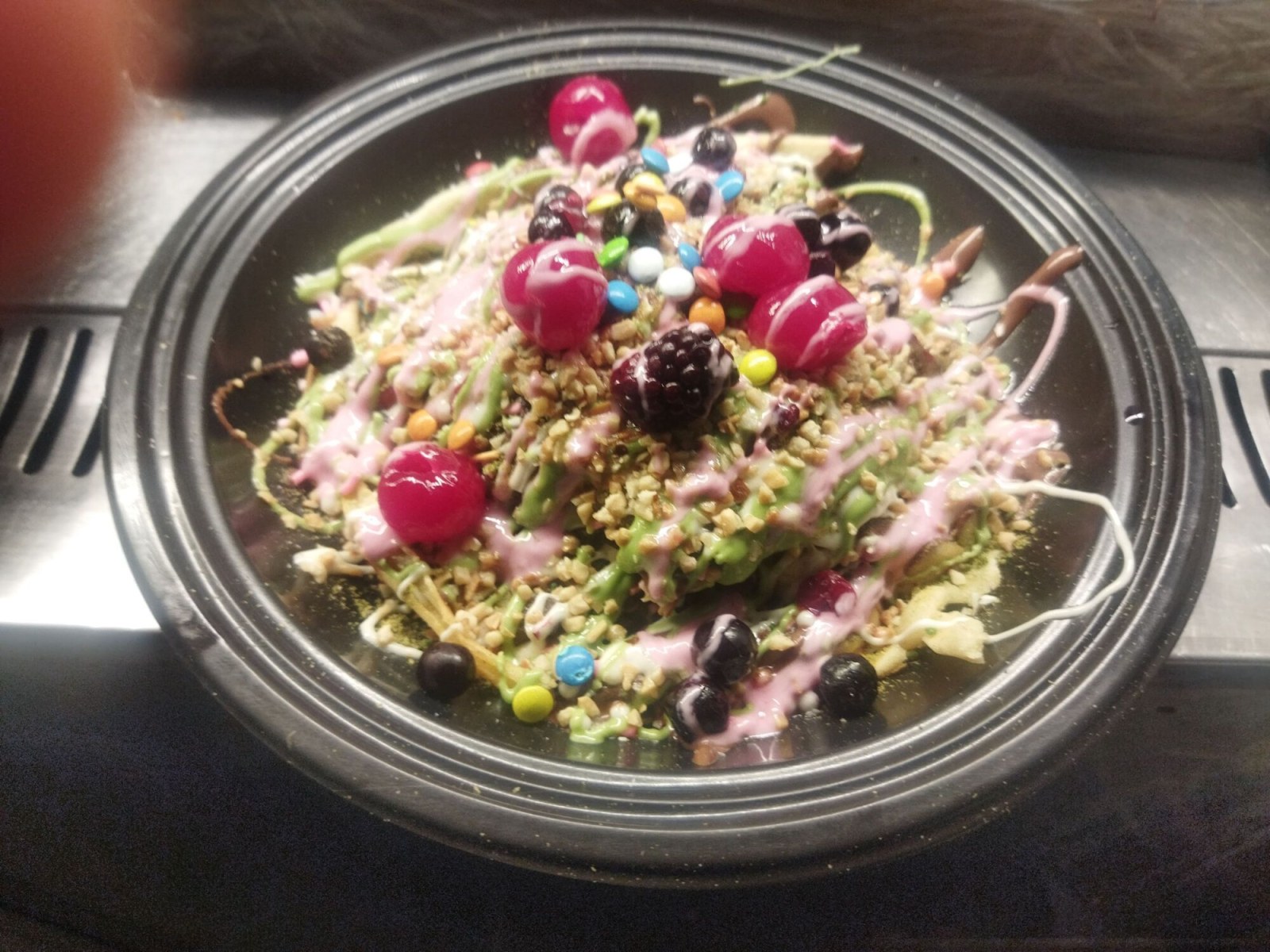 Çilekli Muzlu Waffle(Buyuk)