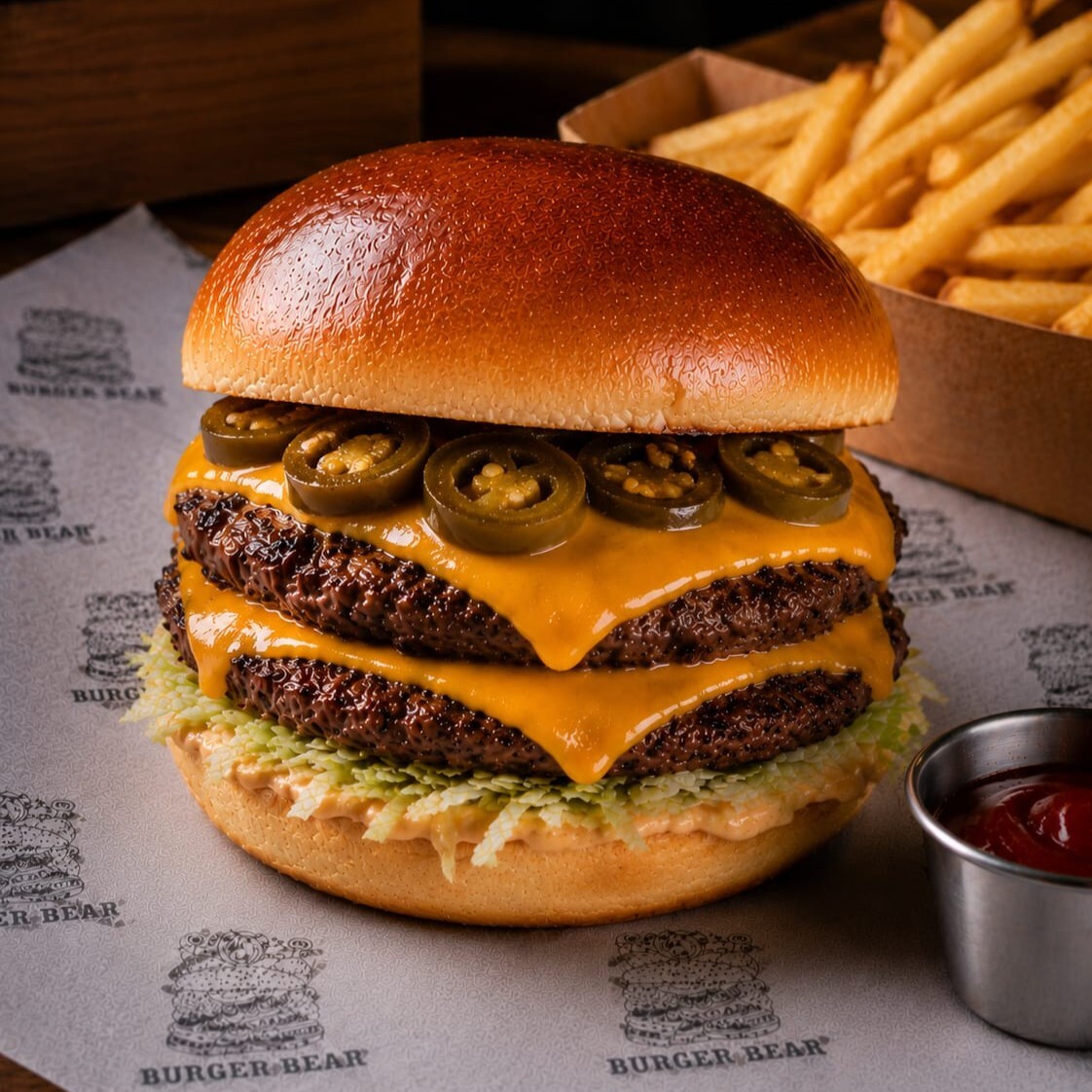 Double Lava Burger