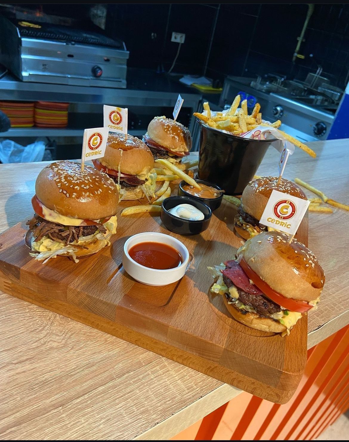Cedric Special 5 li Mini Burger Menü(4lü soğan halkası hediye)