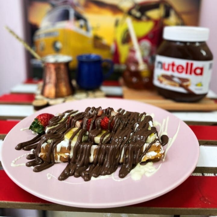 Bitter Çikolatalı Waffle (Büyük)
