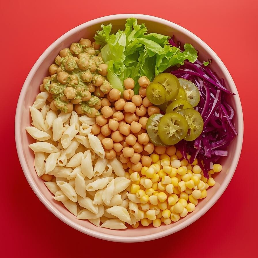 Pesto Soslu Nohutlu Vegan Bowl