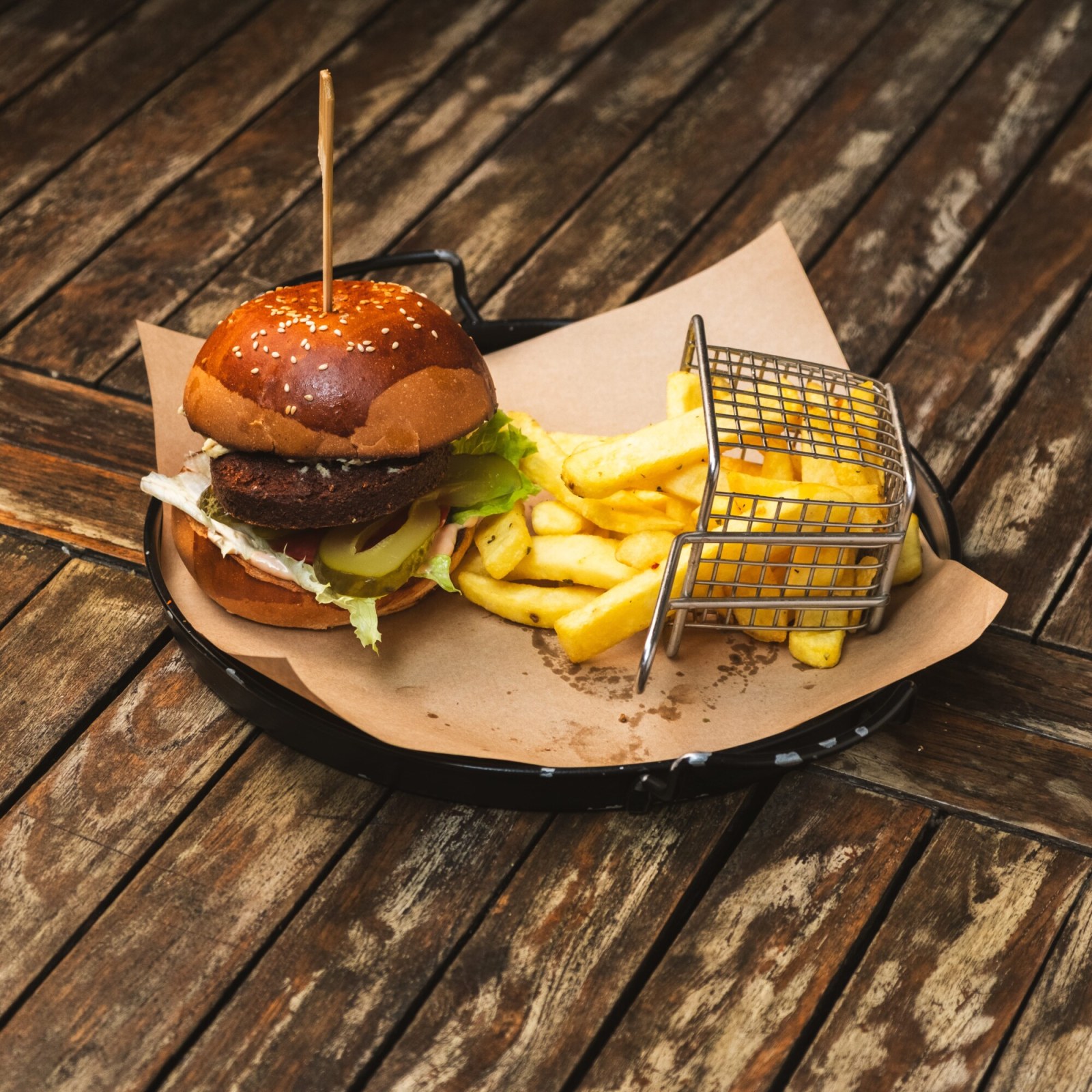 Vegan Falafel Burger