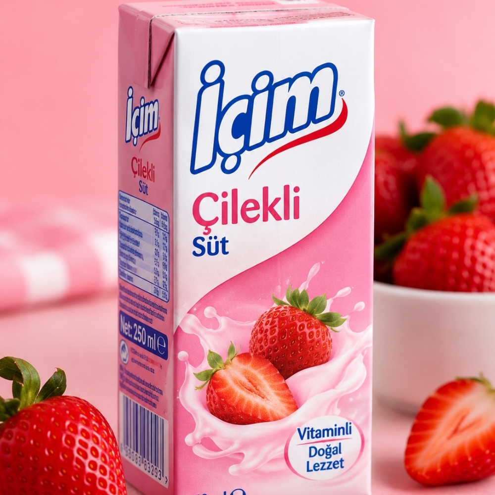 Çilekli Süt 180ml
