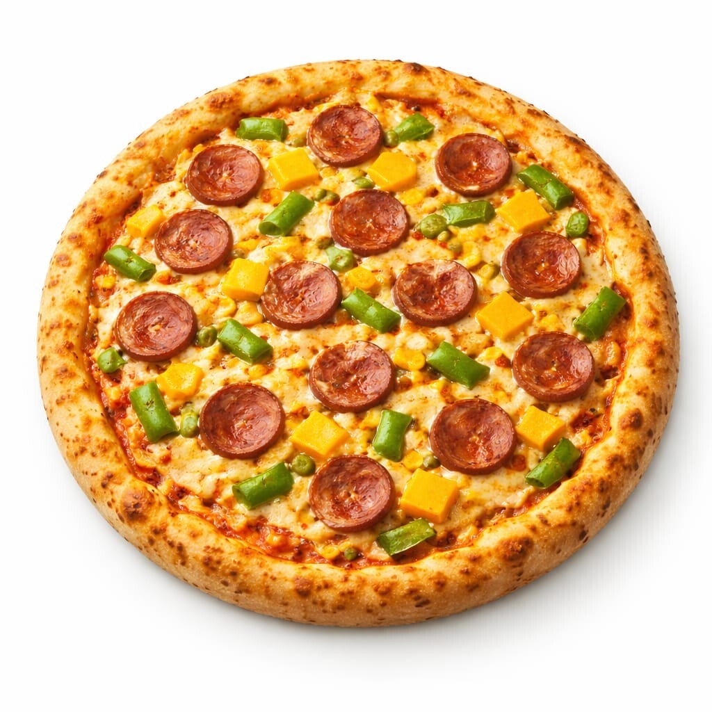 sosis & cheddar pizza