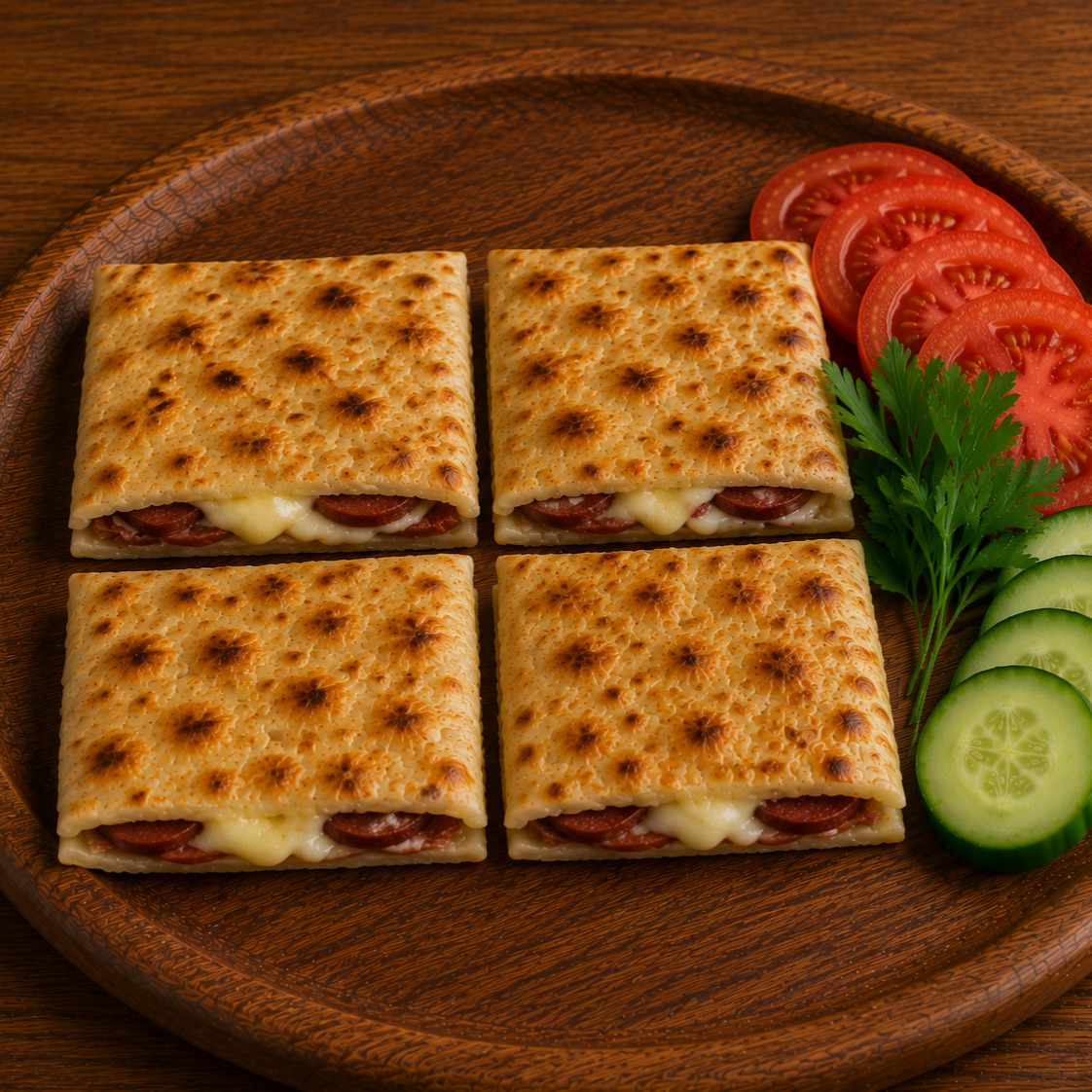 Kasap Sucuklu Kaşarlı Gözleme