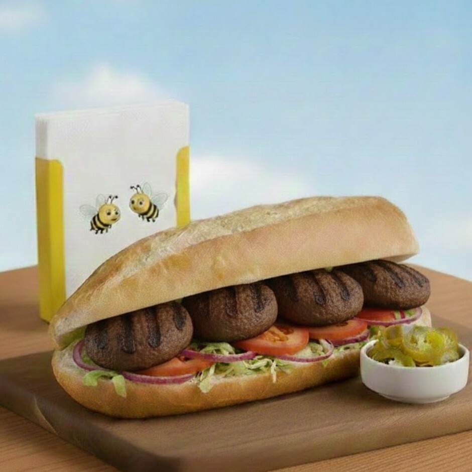 Yarım Çeyrek Ekmek Arası Izgara Köfte