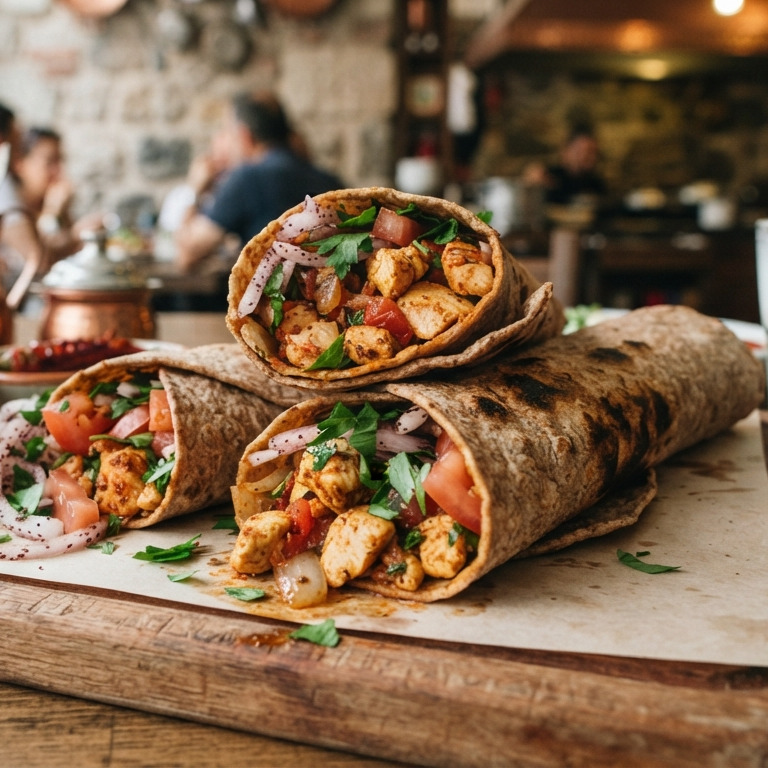 Tam Buğday Tavuk Tantuni Dürüm (150 Gr)