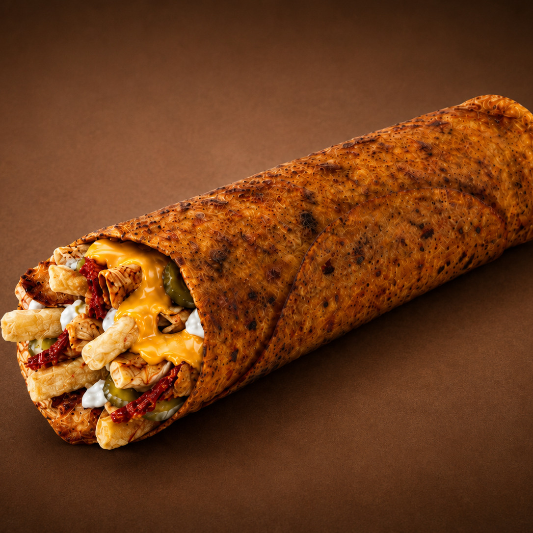 Cheddar Tavuk Dürüm