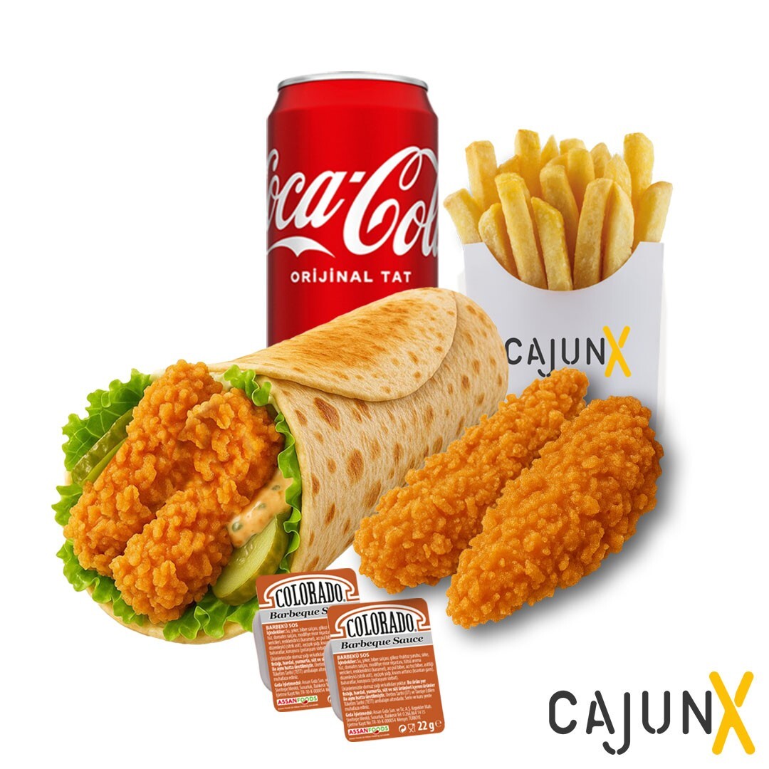CajunX Dürüm-Tenders Menü