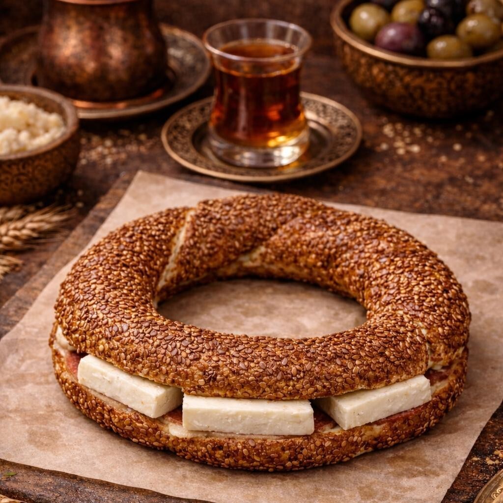 Beyaz Peynirli Çıtır Simit