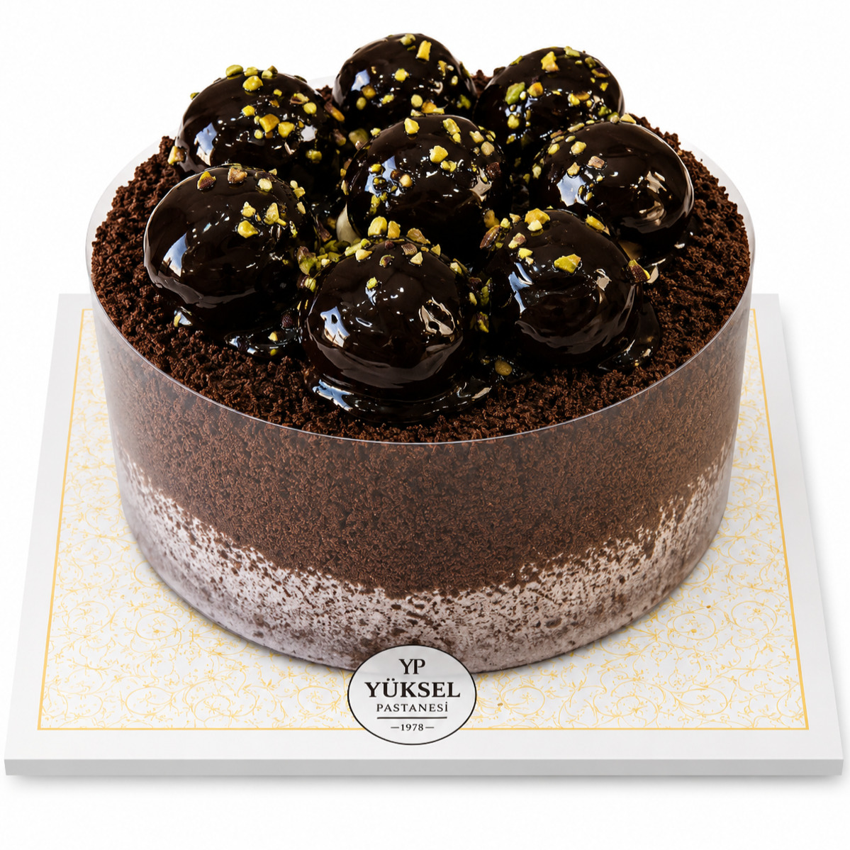 Çikolatalı Profiterollü Pasta (Küçük)