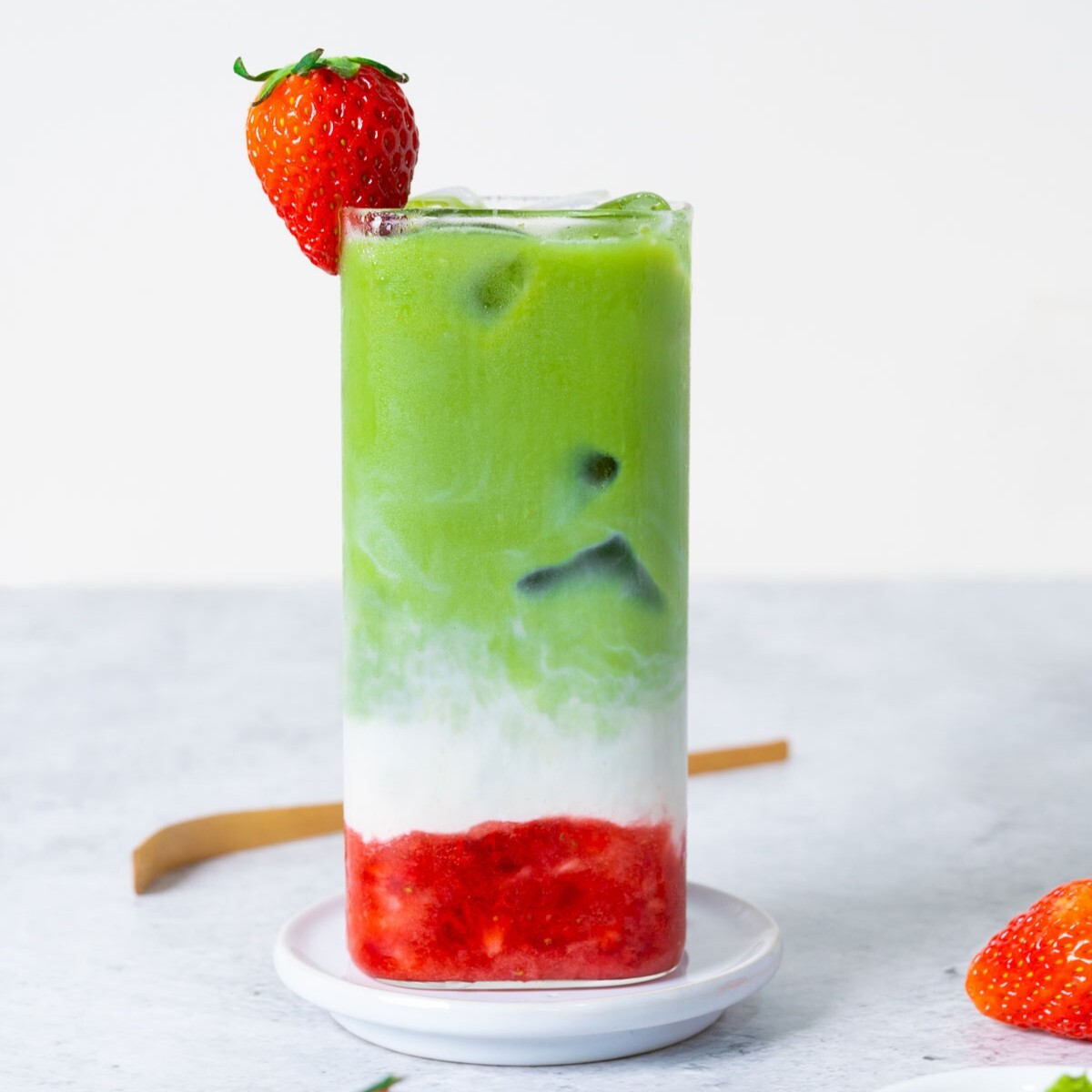Strawberry Matcha Latte