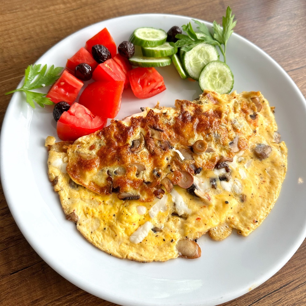 Mantarlı Kaşarlı Omlet