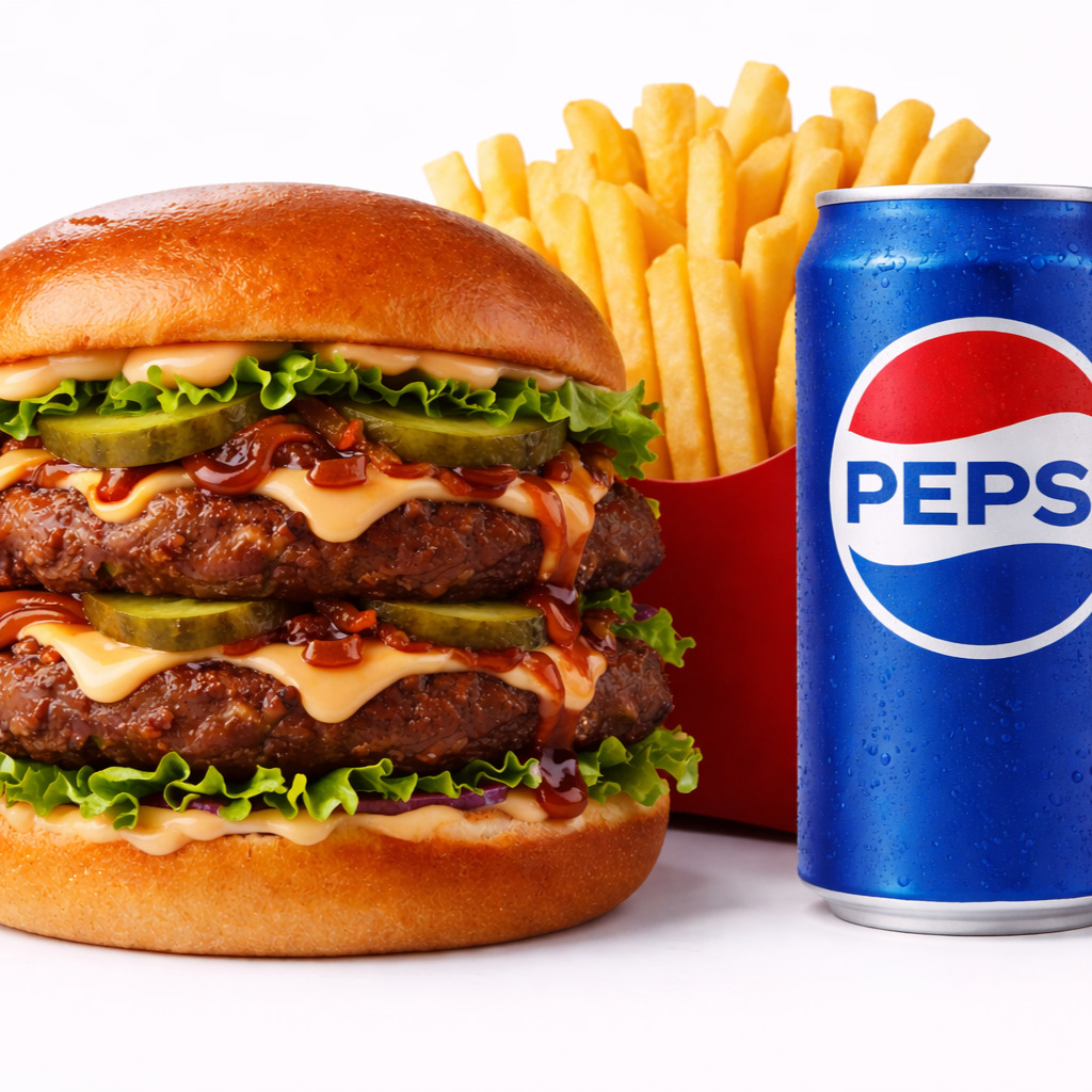 Dubleks Mr Barbekü Burger Menü