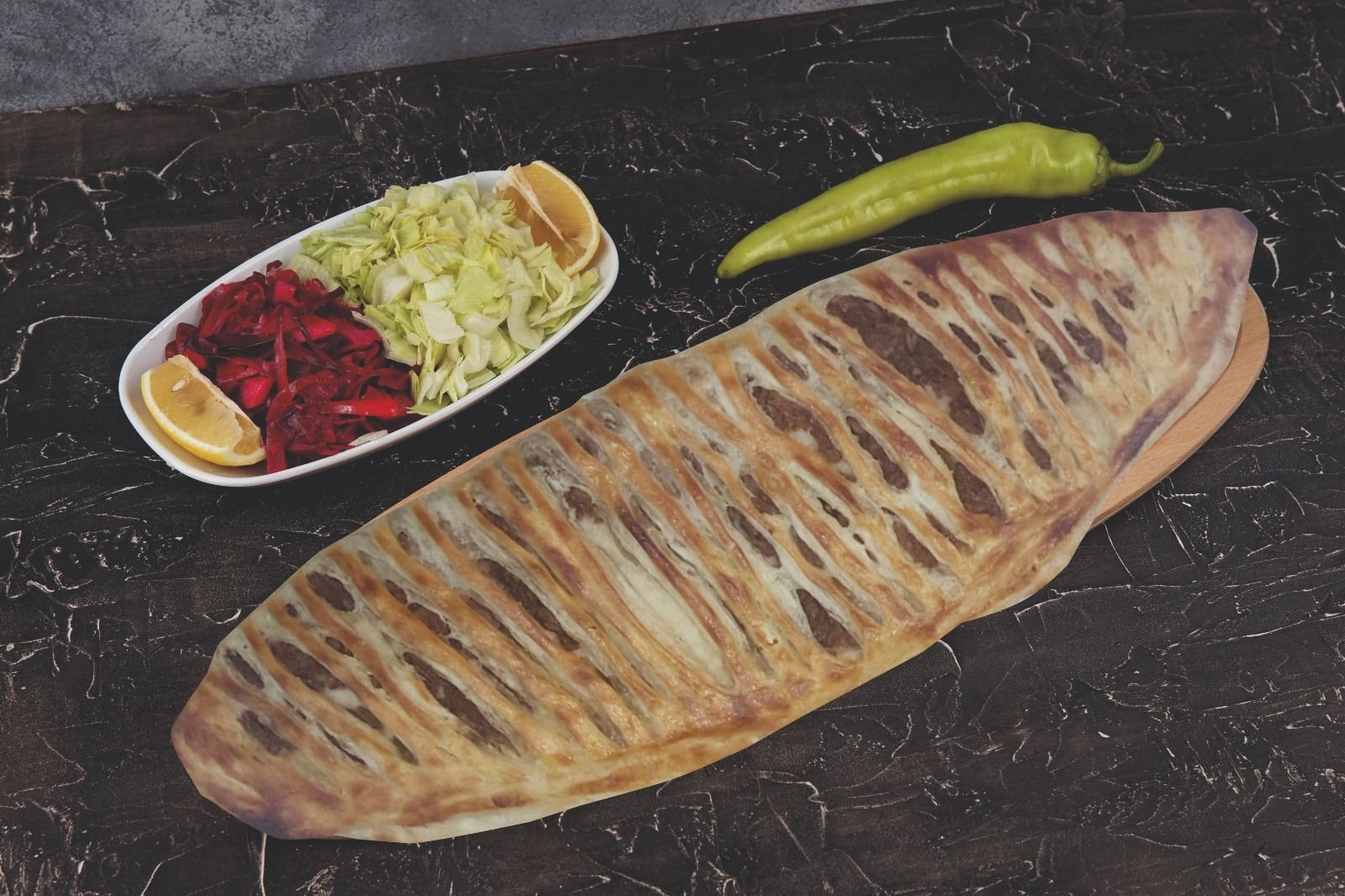 Kavurmalı Katmer Pide