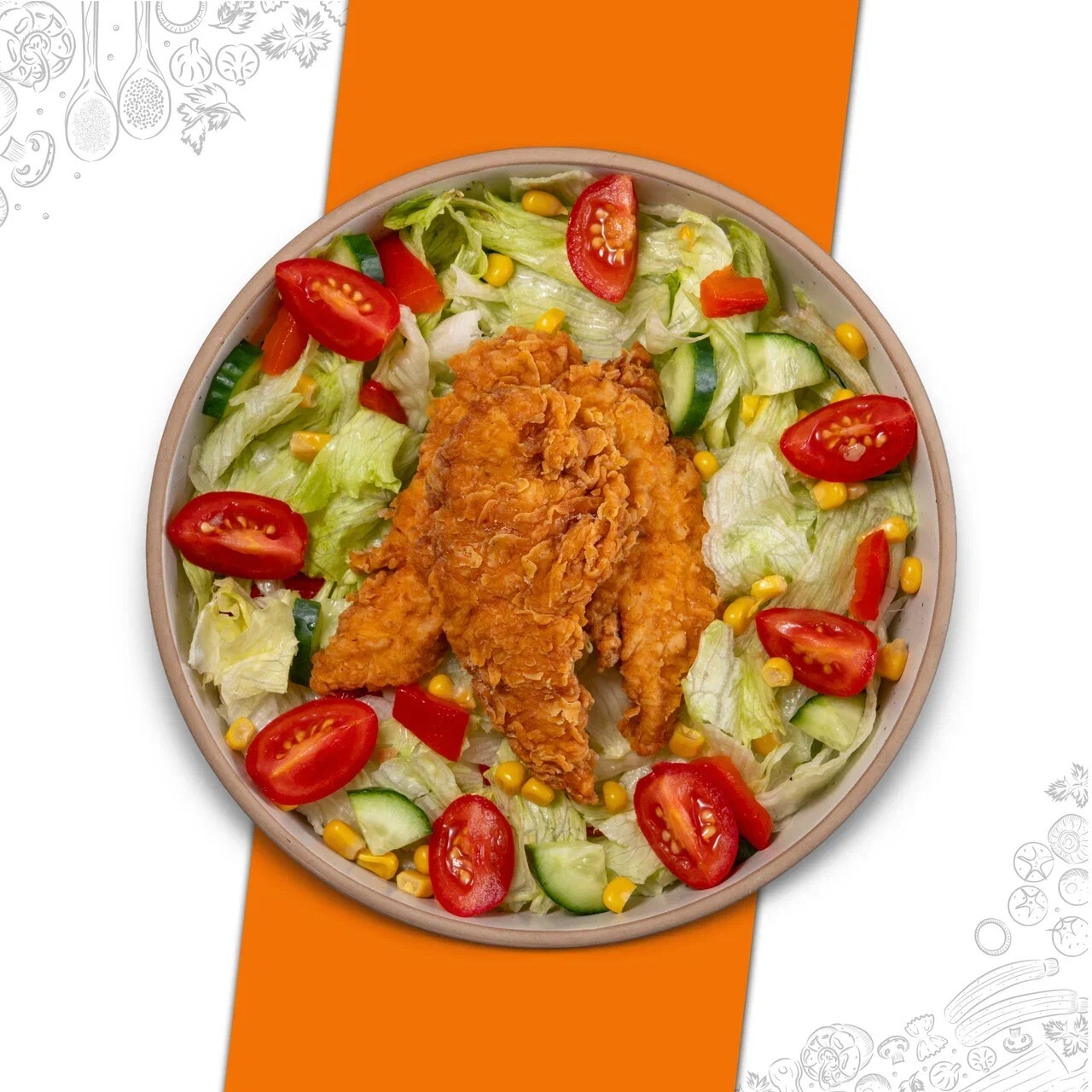 Çıtır Tavuklu Salata