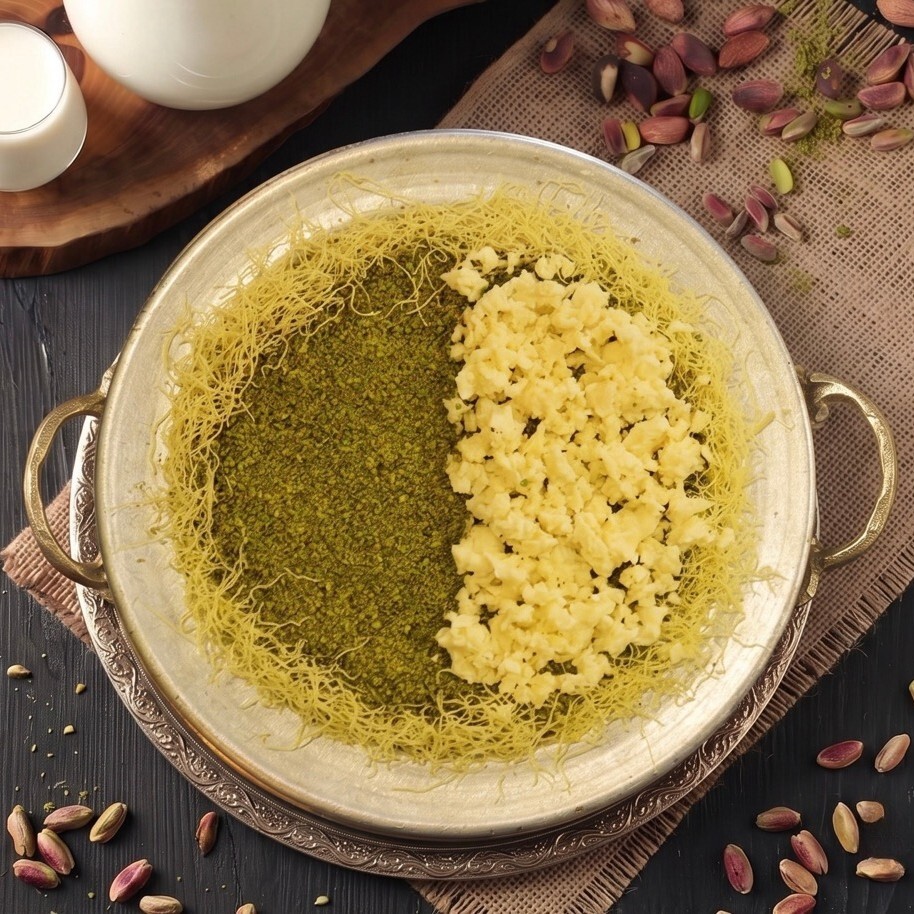 Yarı Fıstıklı Yarı Peynirli Künefe (3-4 Kişilik)