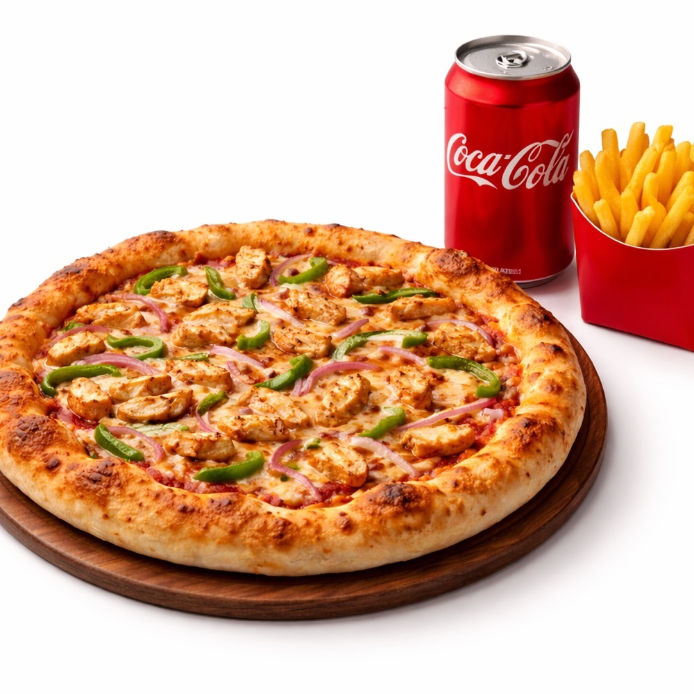 Coca-Cola Doyuran Tavuklu Pizza Menü