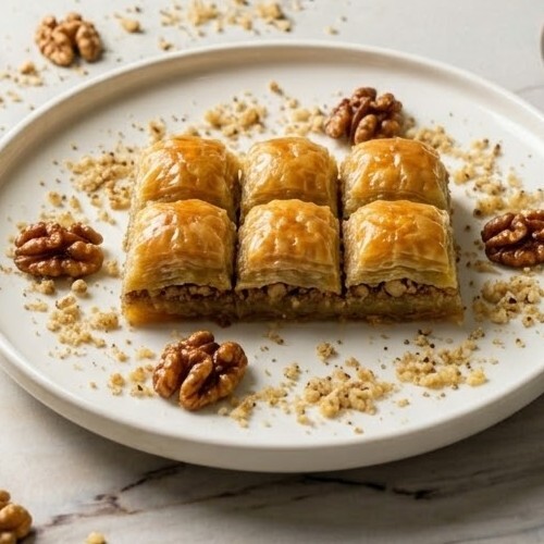 Özel Cevizli Baklava (1 Porsiyon, 6 Tane)