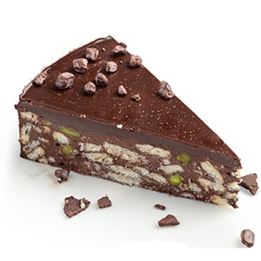 Bitter Çikolatalı Fıstıklı Mozaik Pasta