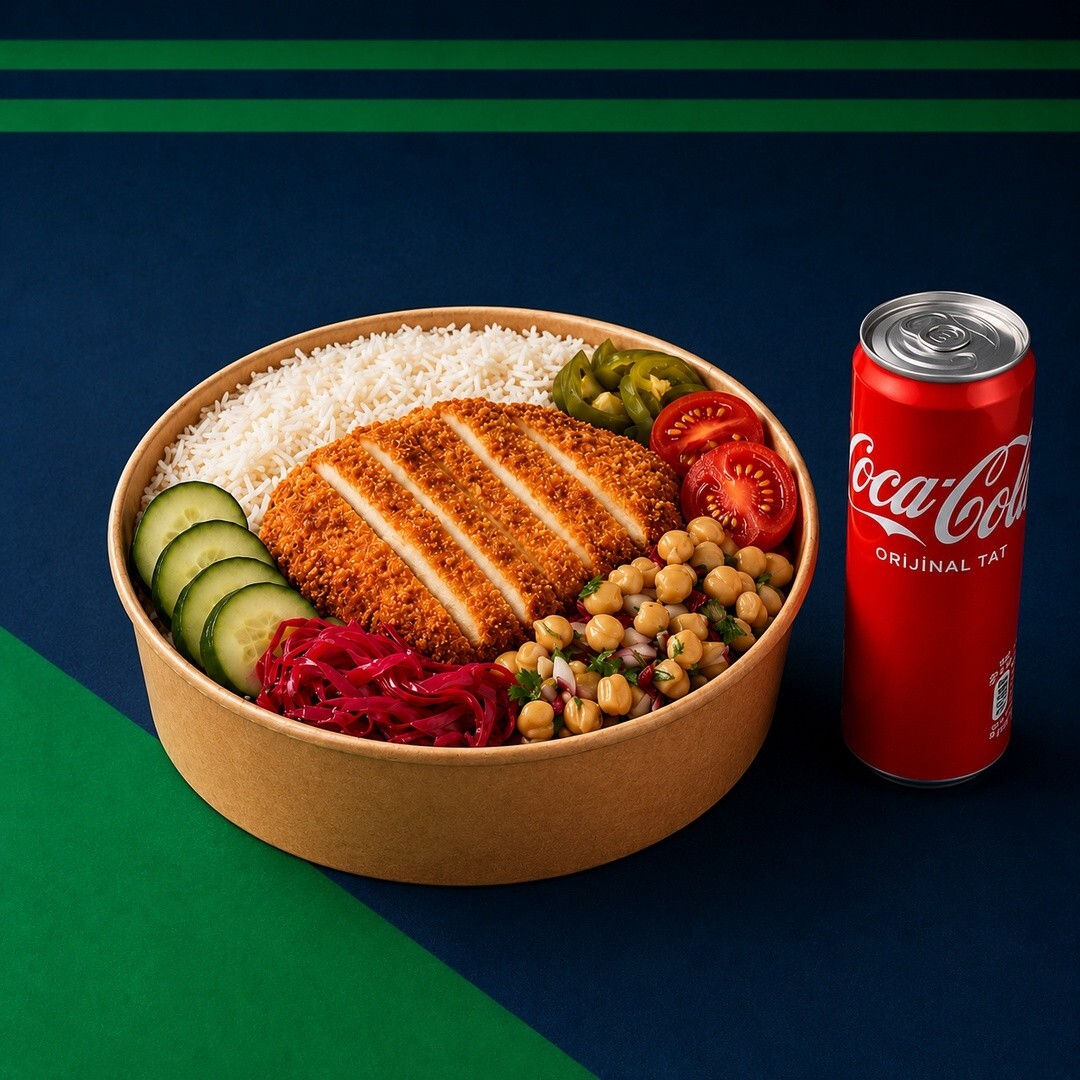 Şnitzel Winter Bowl & Coca-Cola Menü