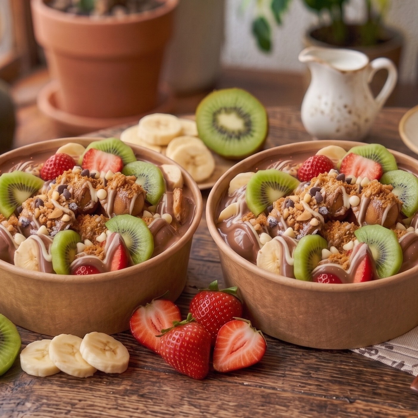 2'li Kovada Meyve Şöleni Bubble Waffle