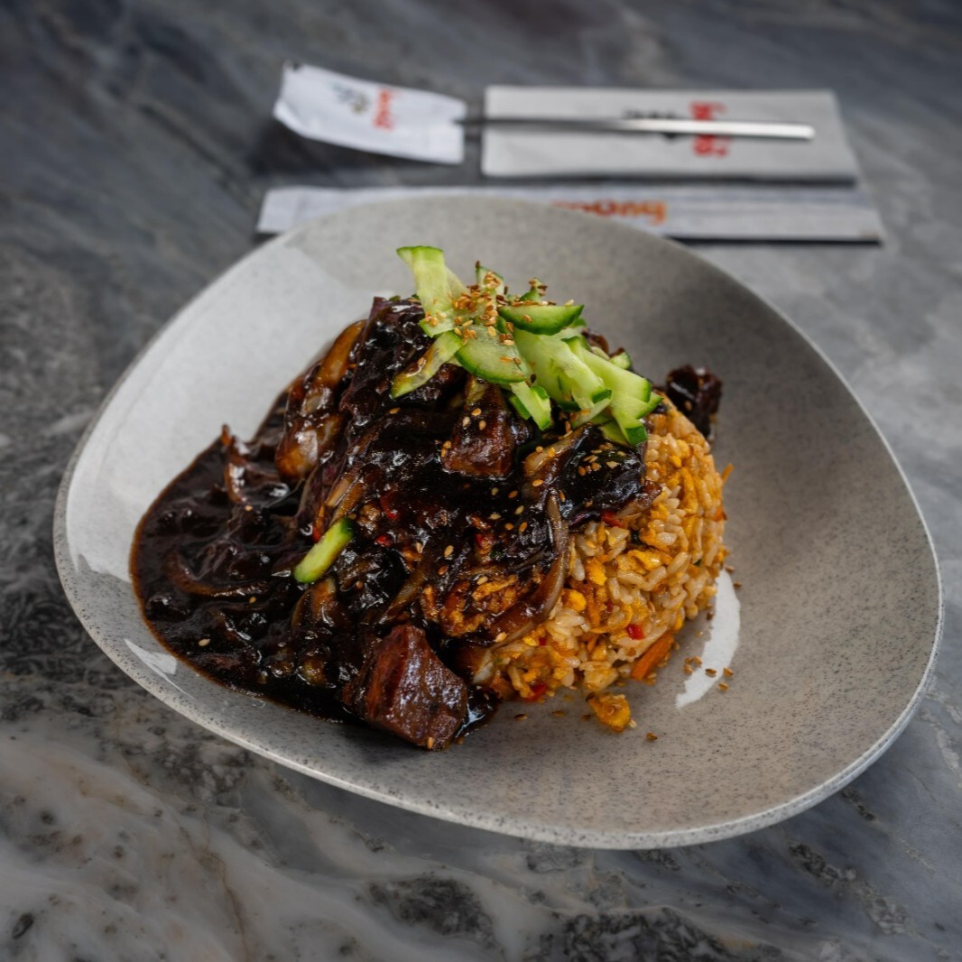 Jajang Bokkeumbap+Coca Cola