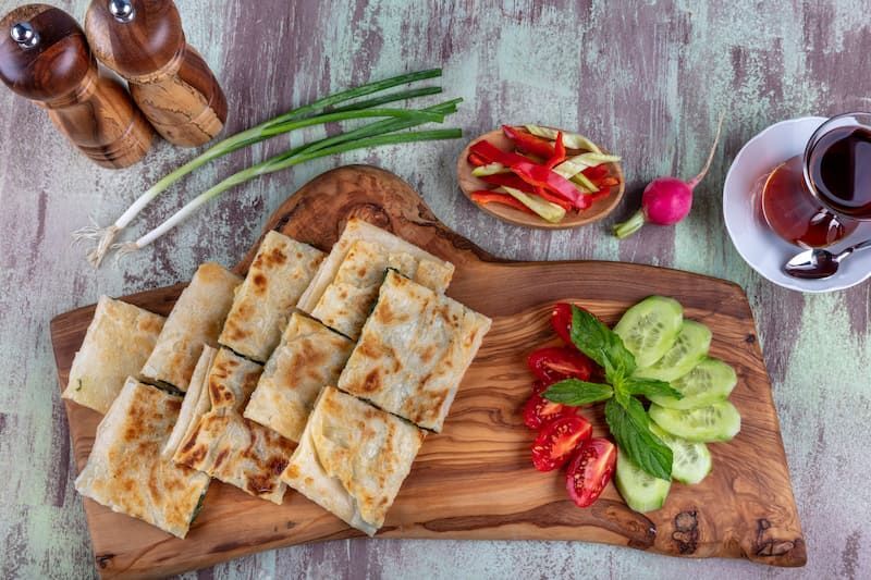 ıspanaklı tulum peynirli gözleme