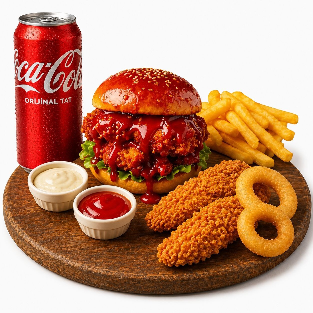 Spicy Inferno Burger Mix Menü