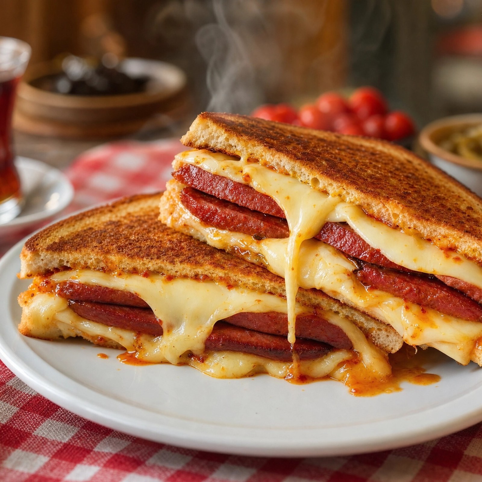 Double Karışık Tost