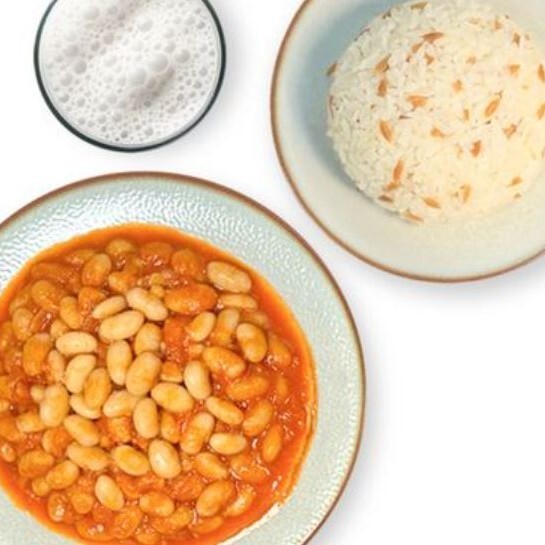 Gemici Usulü Kuru Fasulye & Arpa Şehriyeli Pirinç Pilavı & Ayran ( 17 Cl )