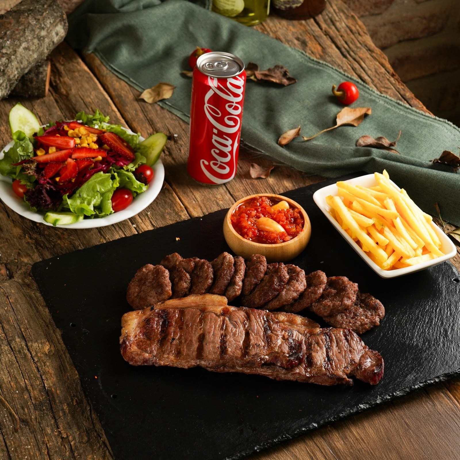 Kırmızı Et + Köfte Menü (Tek Kişilik)