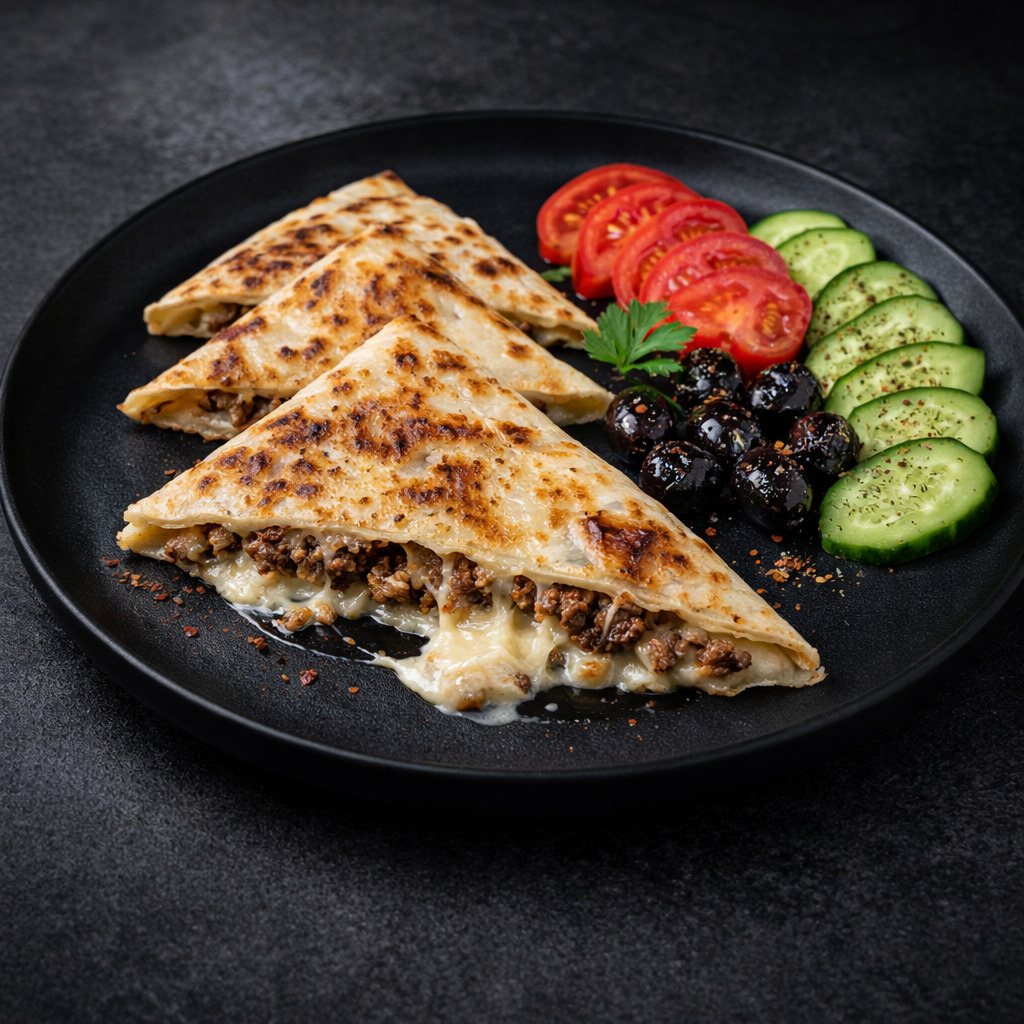 Kıymalı Kaşarlı Gözleme
