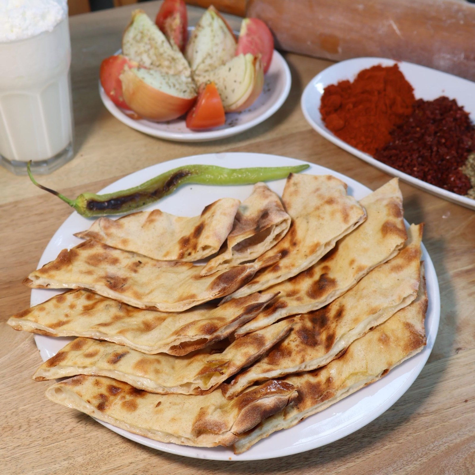 Kıymalı Kaşarlı Gözleme