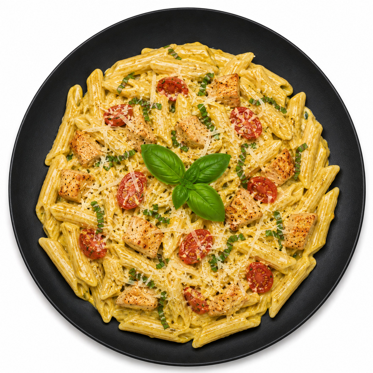 Köri Soslu Tavuklu Penne