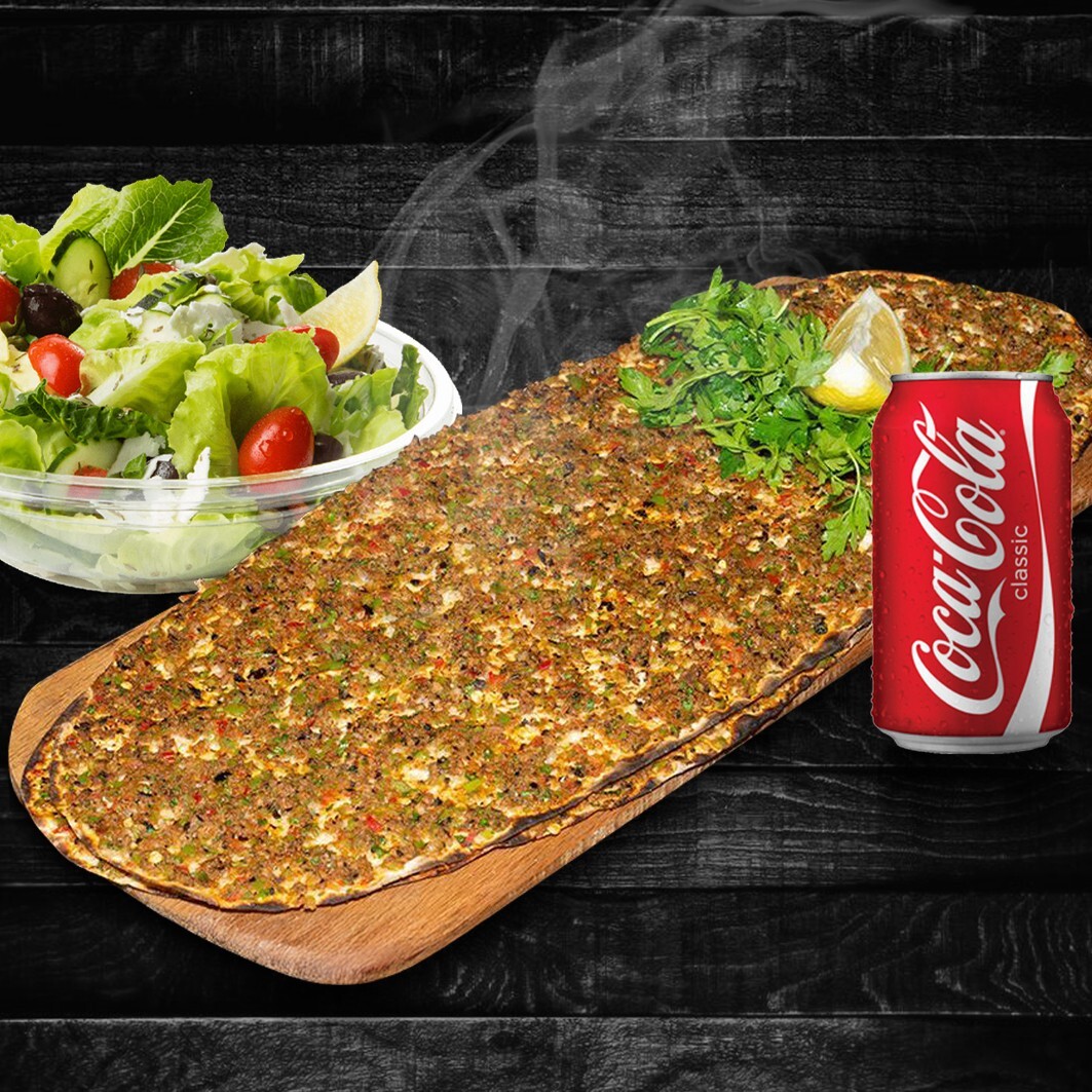 2 Li Antep Kürek Lahmacun + Kutu Kola