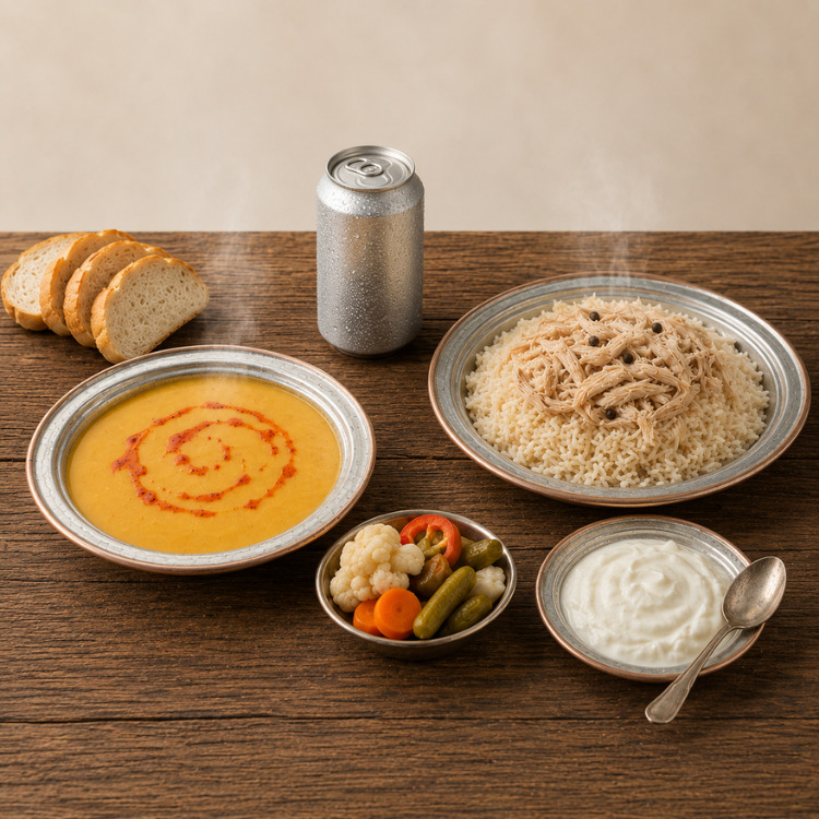 Çorbalı Tavuklu Pilav Xlarge Menü