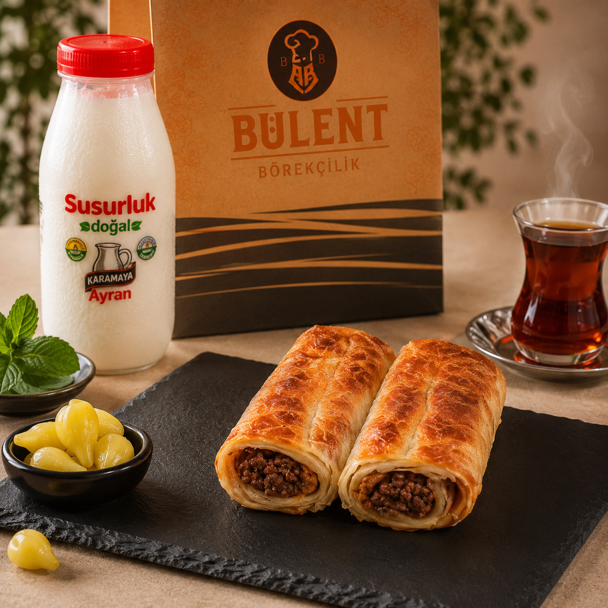 Bülent Börek Kıymalı Kol Böreği (1 Kg.)