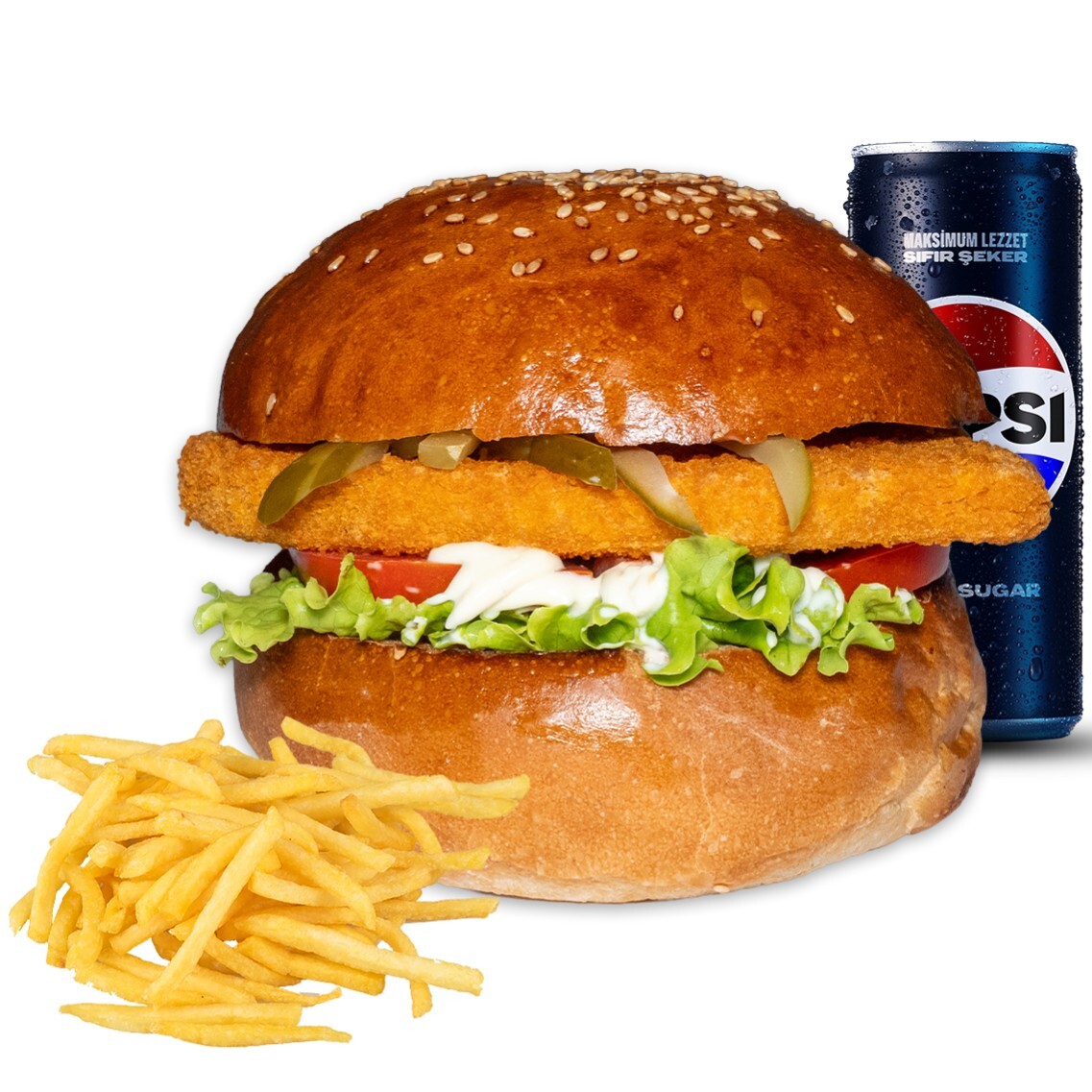 İso Tavuk Burger Menü