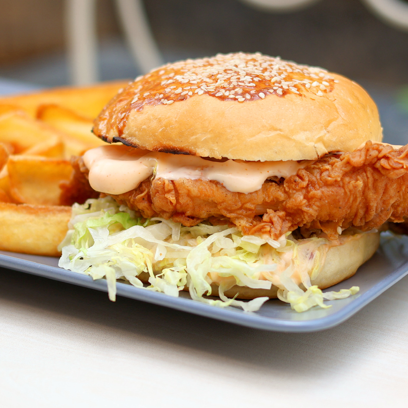 Fire Boom Chicken Burger