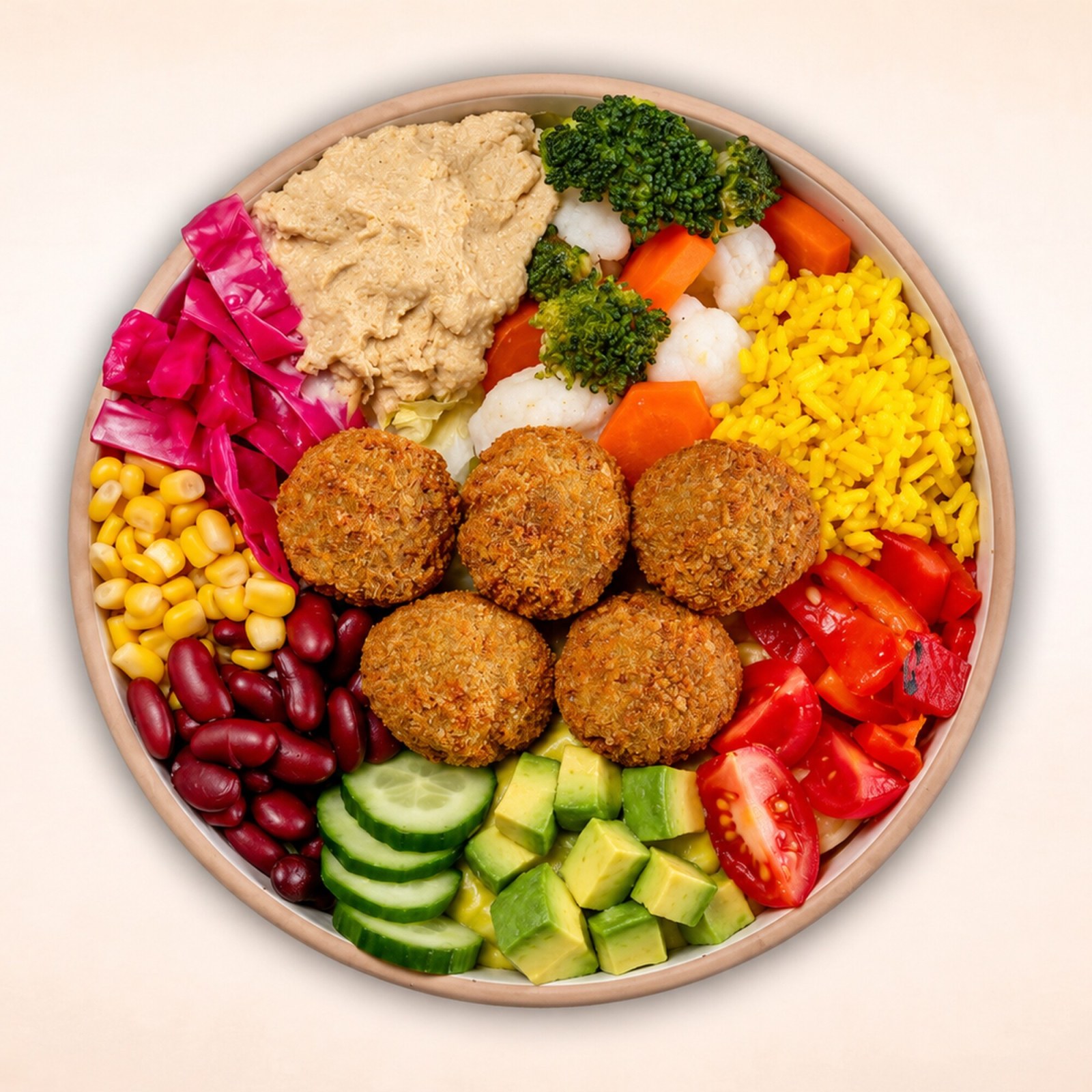 Humuslu Falafelli Bowl