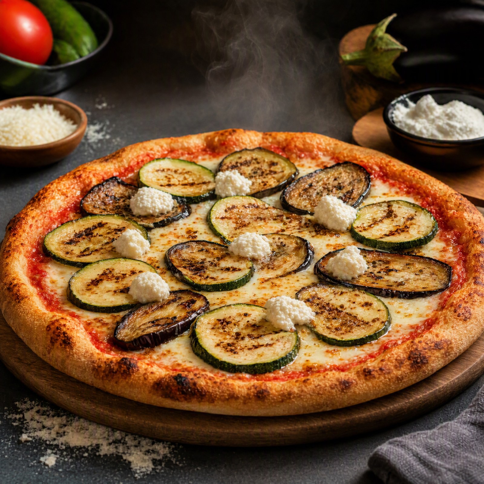 Kabaklı Patlıcanlı Pizza