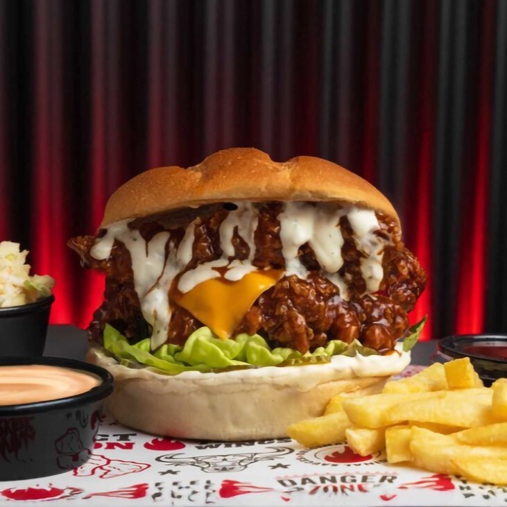 Ranch & Barbekü Soslu Çıtır Tavuk Burger