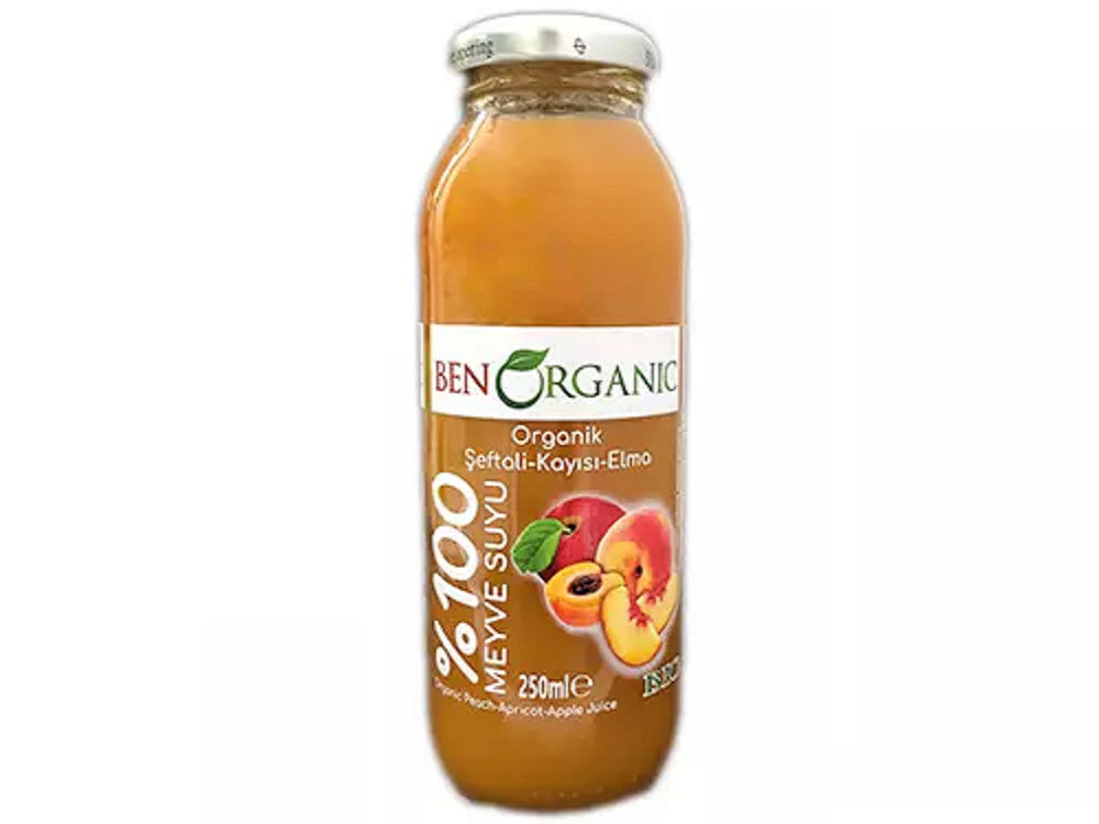 BenOrganic Kayısı Şeftali Suyu(250ml)